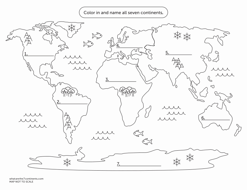 50 Continents And Oceans Worksheet Pdf