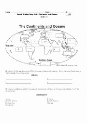 Continents and Oceans Worksheet Pdf New Continents and Oceans Esl Worksheet by Jkusie