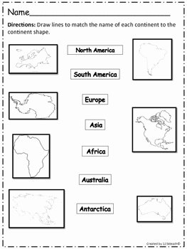 Continents and Oceans Worksheet Pdf New Continents and Oceans Mini Booklet and Worksheets by