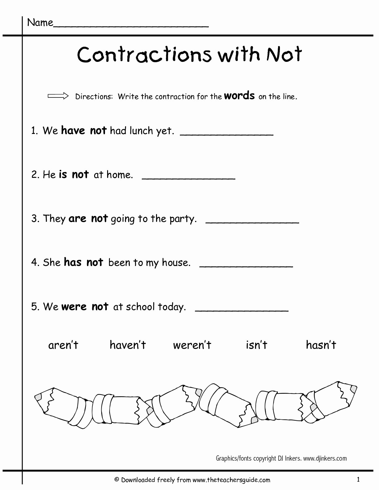 50-contractions-worksheet-2nd-grade