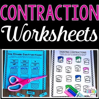 Contractions Worksheet 2nd Grade Best Of Contractions