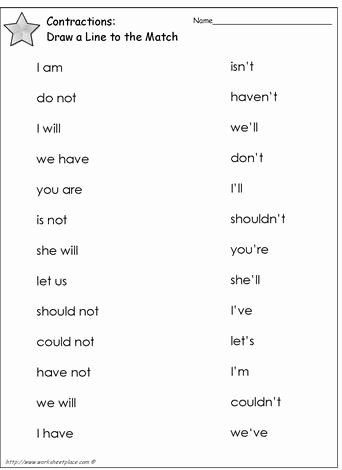 Contractions Worksheet 2nd Grade Luxury Contractions Can Be A Real Pain but they Can Help Us Save