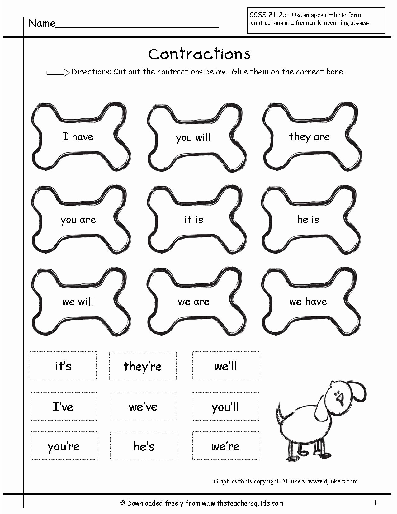 Contractions Worksheet 2nd Grade Unique Contractions Worksheets From the Teacher S Guide