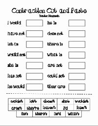 Contractions Worksheet 3rd Grade Beautiful 13 Best Of French Worksheets for Grade 9 French