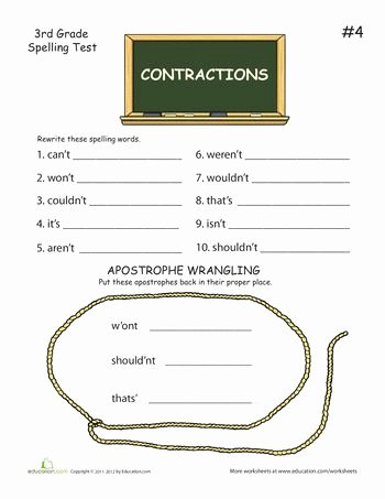 Contractions Worksheet 3rd Grade Inspirational 11 Best Images About 3rd Grade On Pinterest