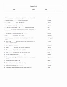 Cosmos Episode 1 Worksheet Answers Awesome 5 Puzzle Cosmos A Spacetime Odyssey Episode 4 Worksheet