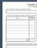Cost Benefit Analysis Worksheet Beautiful therapy Worksheets
