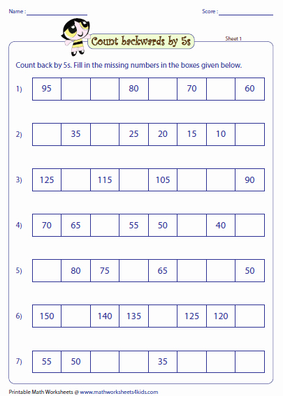Count by 5s Worksheet Awesome Skip Counting by 5s Worksheets