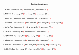 Counting atoms Worksheet Answers Inspirational Counting atoms Worksheet by Mrjdelaney