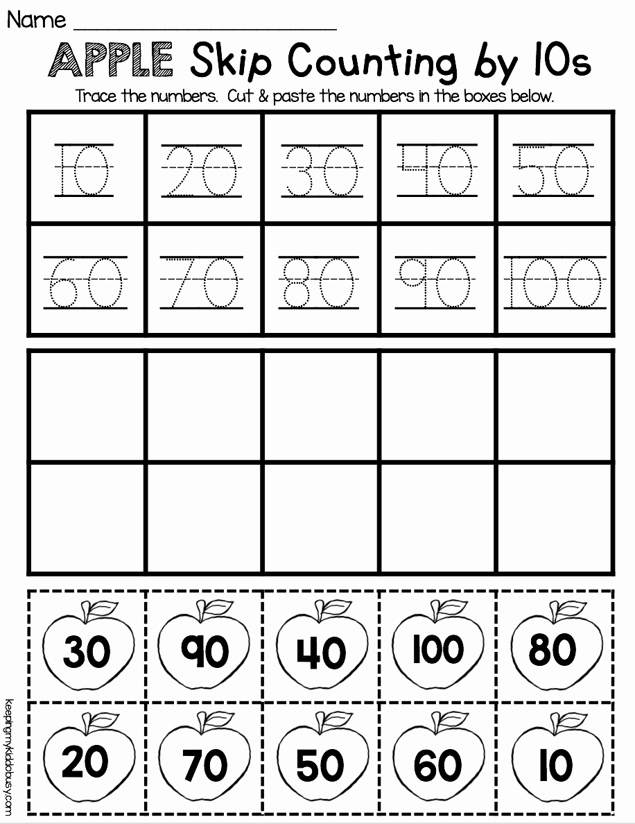 Counting By 10s Activities For Kindergarten