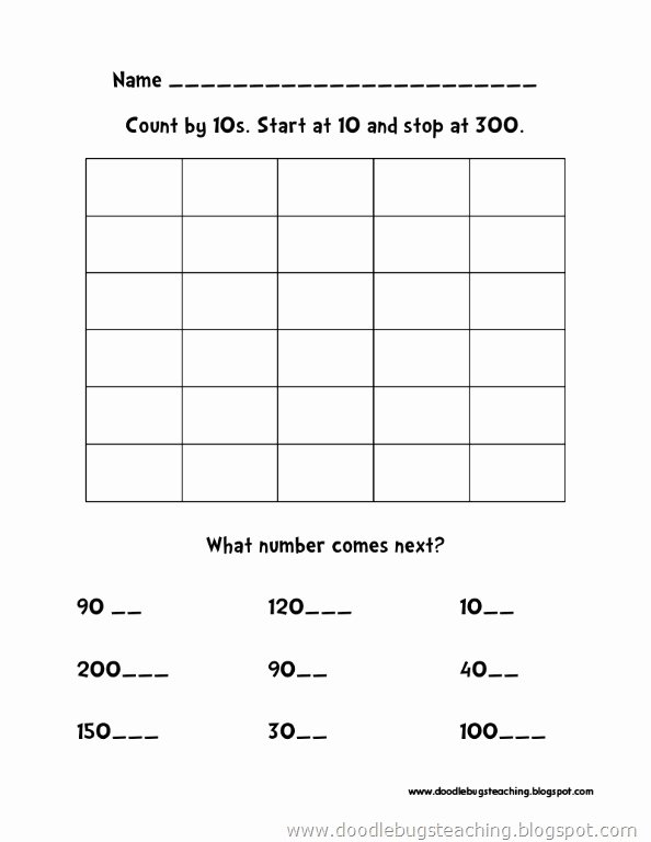 Counting by 10s Worksheet Elegant 27 Best Images About Count by 10 S On Pinterest