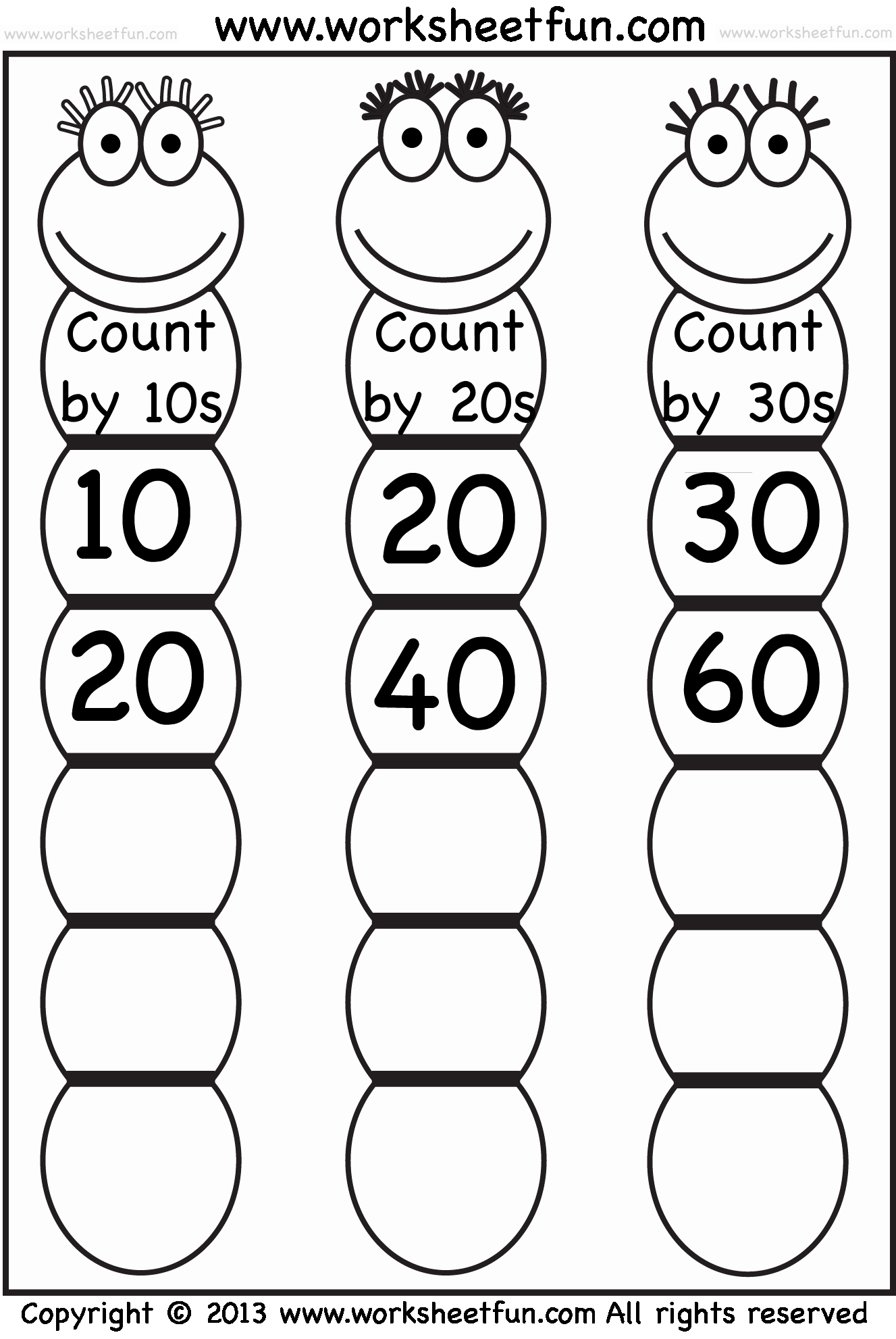 Counting by 10s Worksheet Elegant Skip Counting by 10 20 and 30 – Worksheet Free