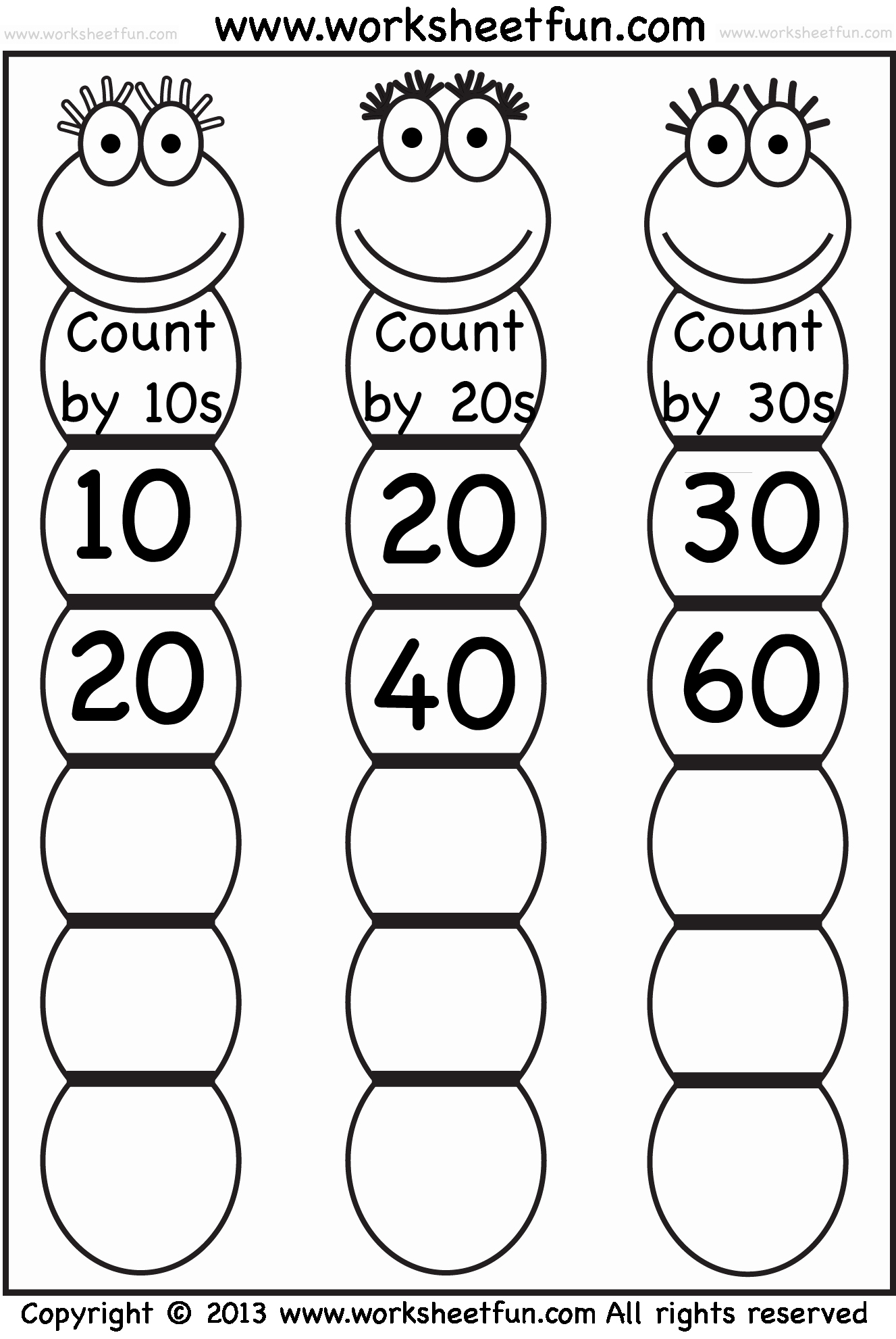 47 Counting By 10s Worksheet