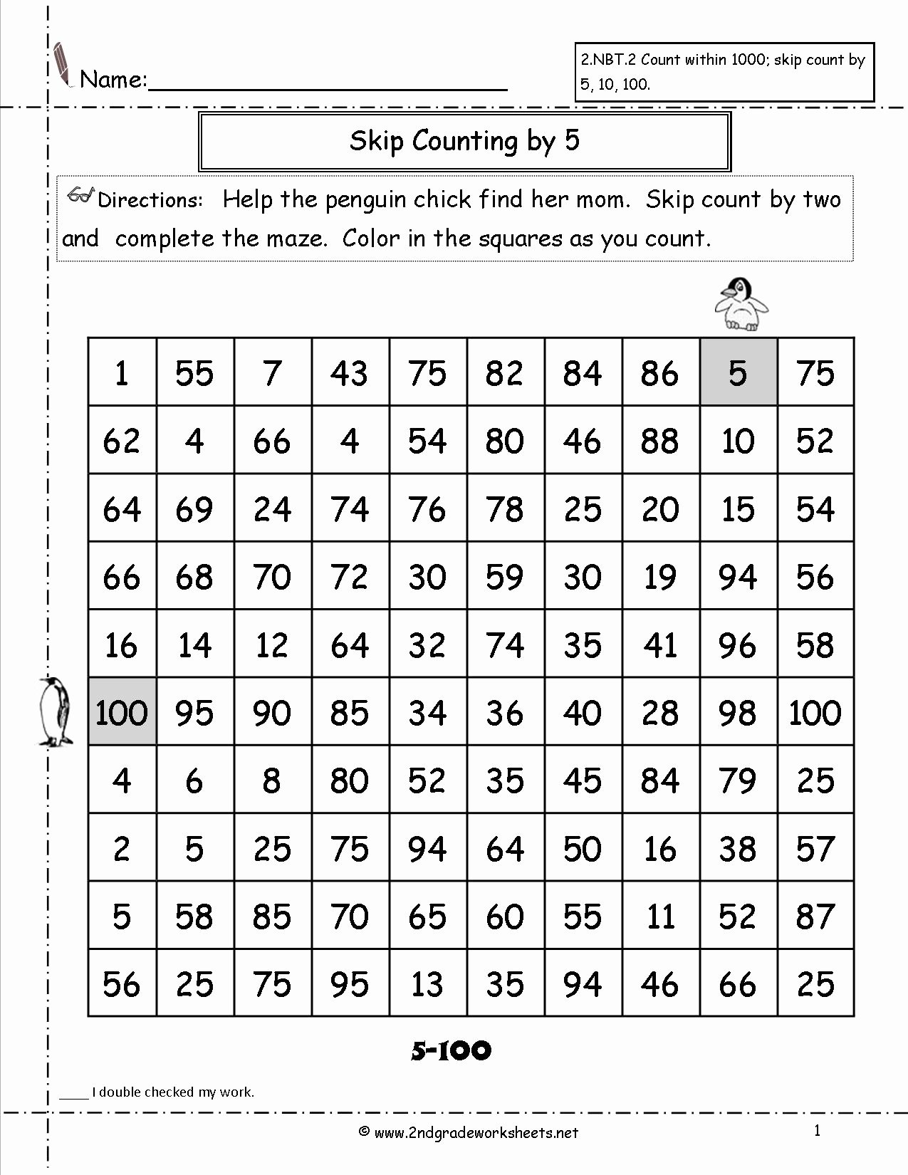 Counting by 5s Worksheet Awesome 14 Best Of 1 to 100 Worksheets Counting by 5s