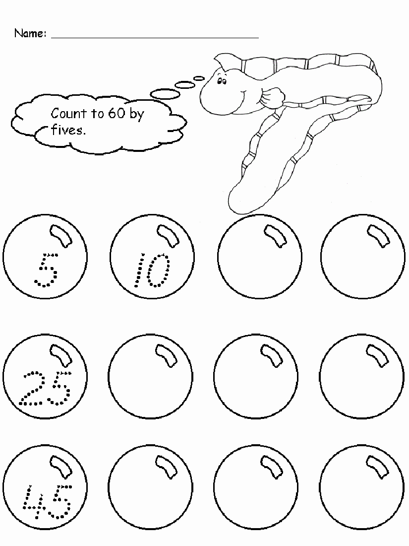 Counting by 5s Worksheet Beautiful Count by 5s Worksheets Printable