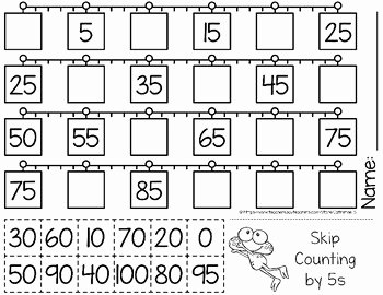Counting by 5s Worksheet Beautiful Skip Counting by 5s Worksheets by Catherine S