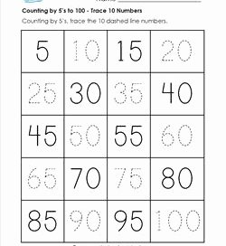 Counting by 5s Worksheet Fresh Counting by 5s to 100