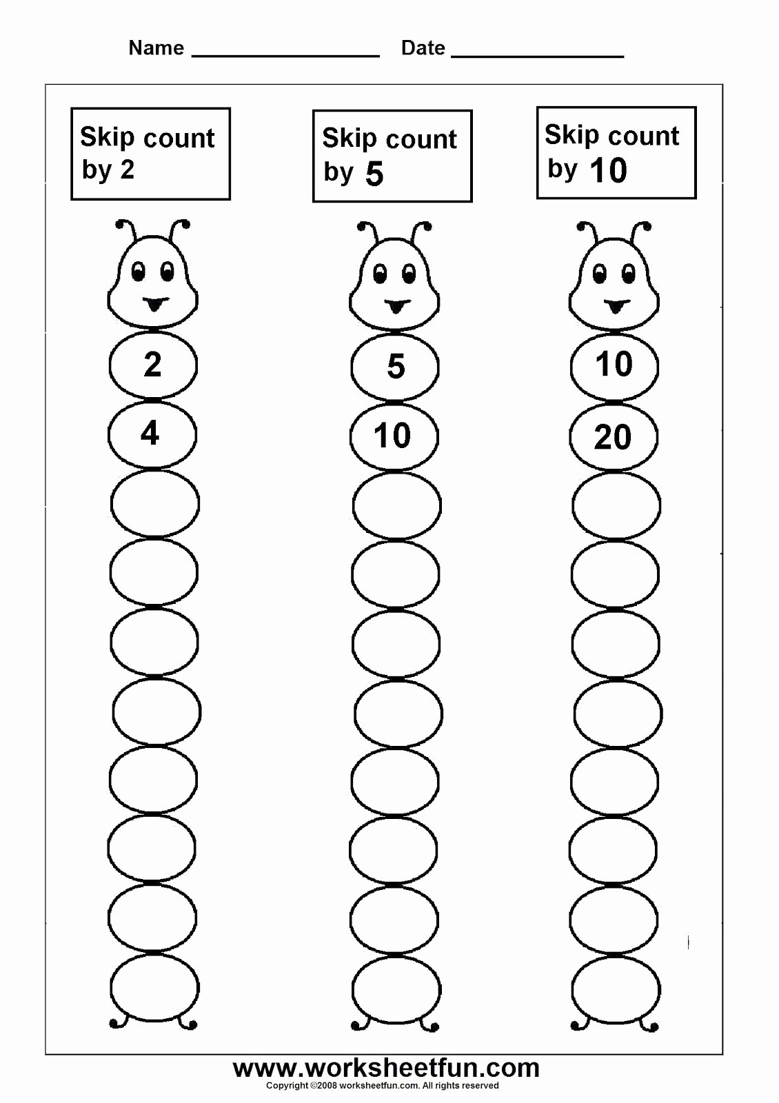 Counting by 5s Worksheet Fresh Math