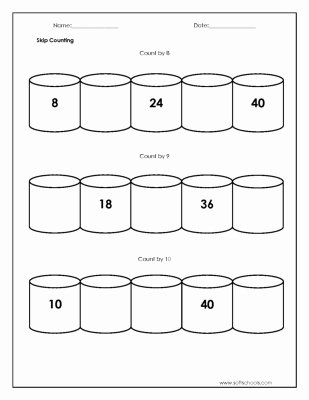 Counting by 5s Worksheet Fresh Skip Counting Count by 8 9 and 10 Worksheet