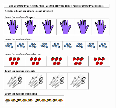 Counting by 5s Worksheet Lovely Skip Counting Tj Homeschooling
