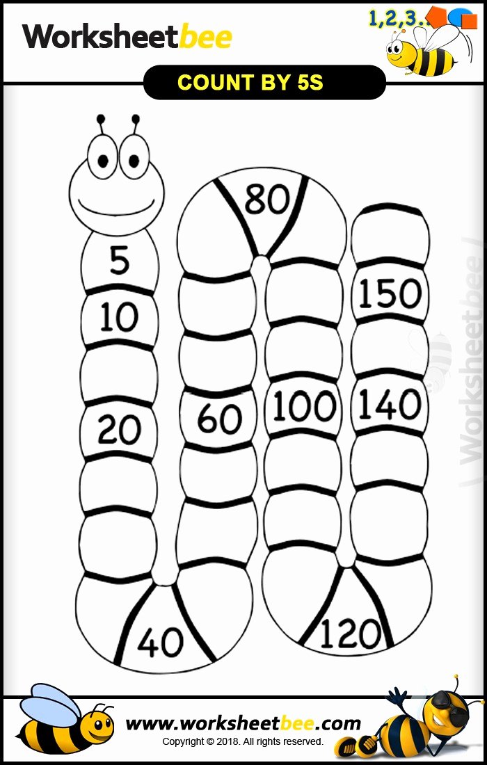 50 Counting By 5s Worksheet
