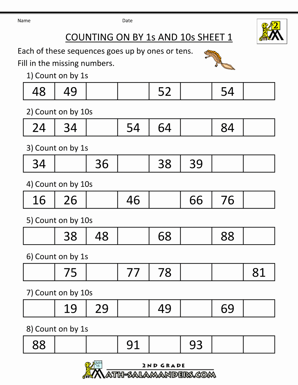 Counting In 10s Worksheet Best Of Count by Tens Worksheets