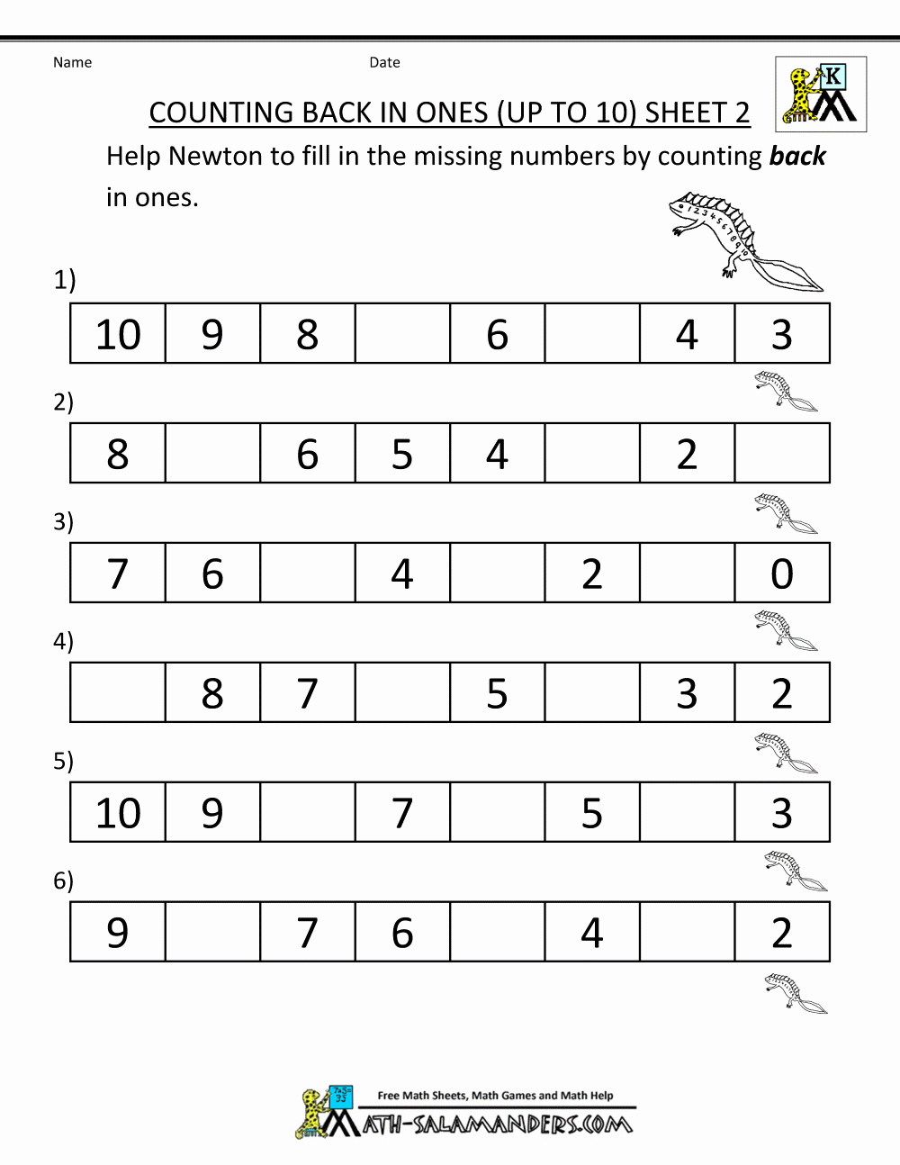 Counting In 10s Worksheet Unique Kindergarten Counting Worksheet Sequencing to 15