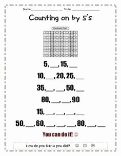 Counting In 5s Worksheet Beautiful Counting by 2 S Practice Worksheet Fill In the Blank