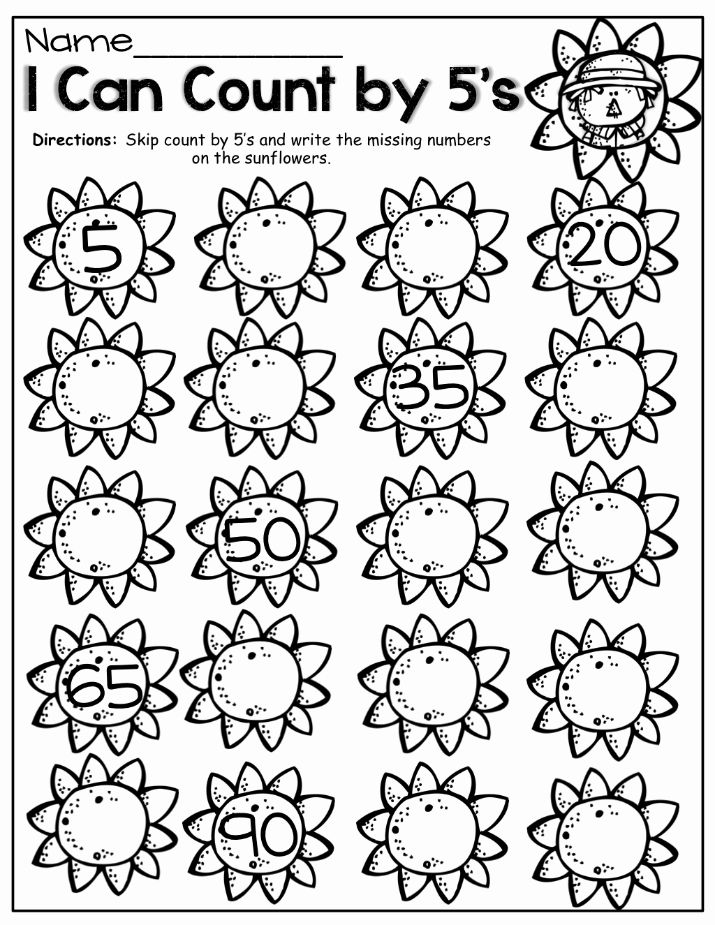 Counting In 5s Worksheet Lovely Counting by 5 S Kinderland Collaborative