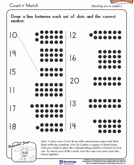 Counting to 20 Worksheet Beautiful Count the Dots Worksheet Download