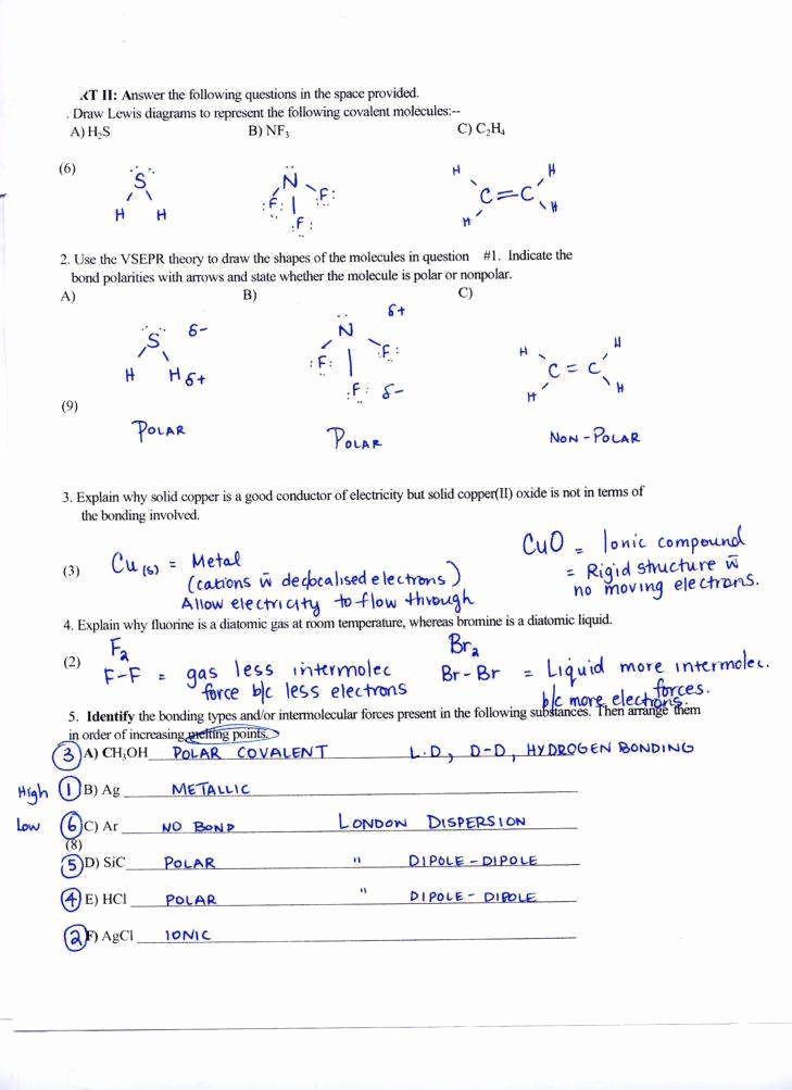 50 Covalent Bonding Worksheet Answers