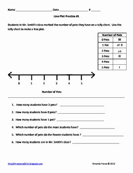 Create A Line Plot Worksheet Awesome Line Plot Worksheets and Activities