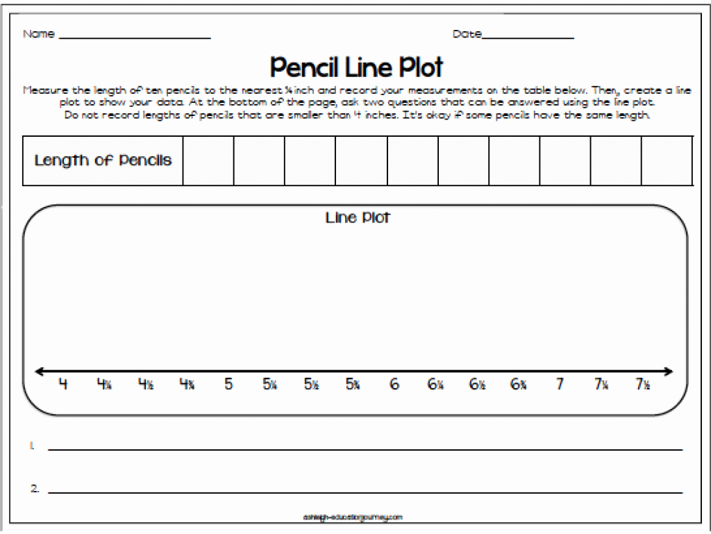 Create A Line Plot Worksheet New Linear Measurement ashleigh S Education Journey