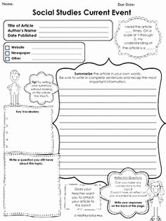 Current events Worksheet Pdf Fresh Instagram Templates Pdf Packet Includes Ments Page