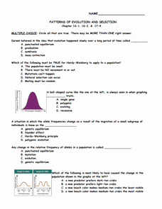 Darwin&amp;#039;s Natural Selection Worksheet Answers Inspirational Patterns Of Evolution and Selection Worksheet for 9th