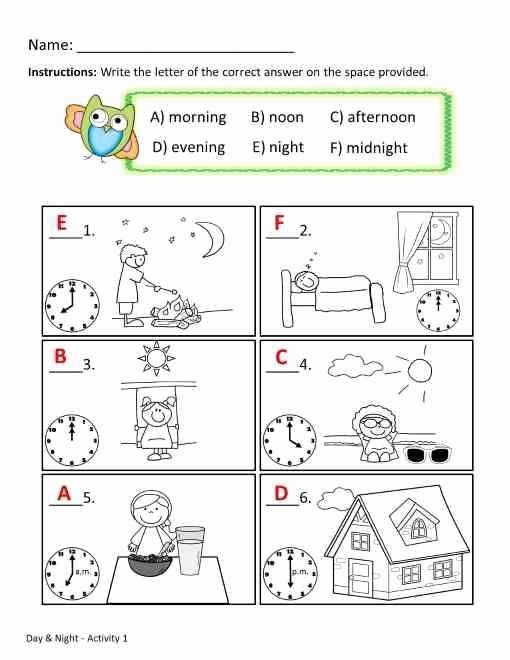Day and Night Worksheet Beautiful Telling Time Worksheets Printables &amp; Worksheets