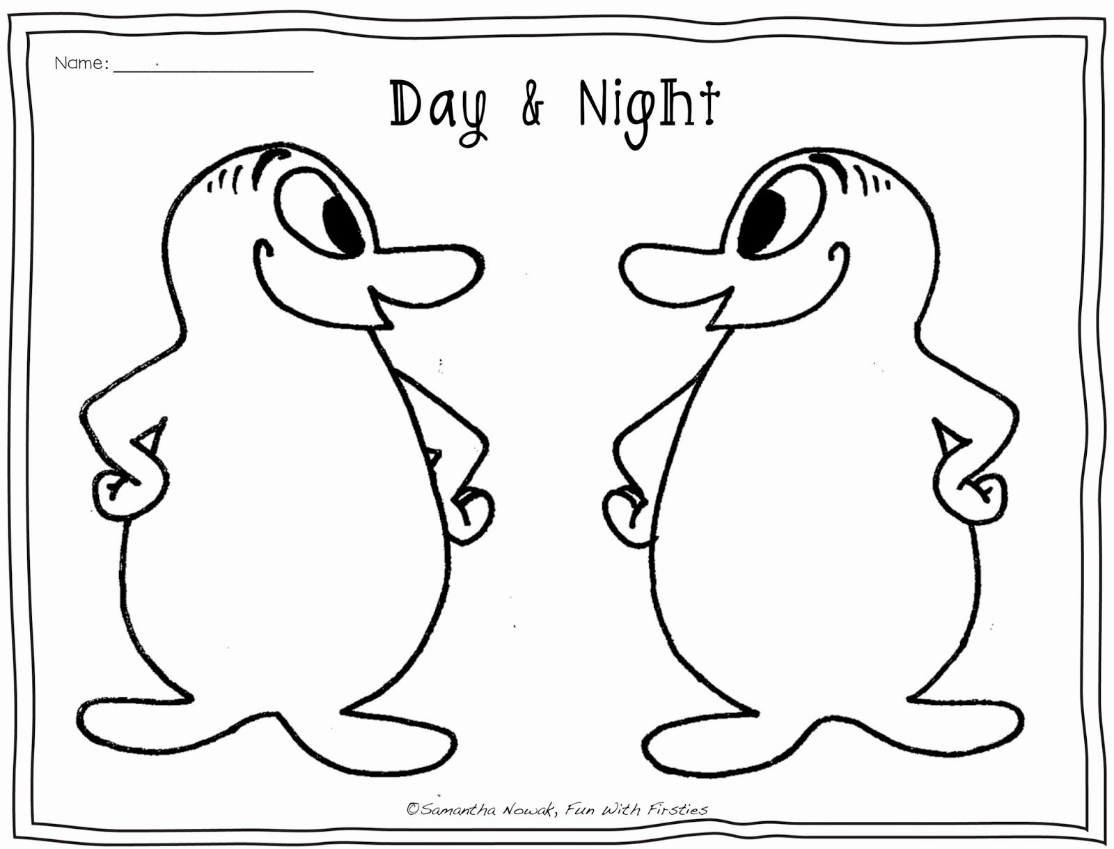 Day and Night Worksheet Best Of Fun with Firsties Science &amp; Writing Freebies