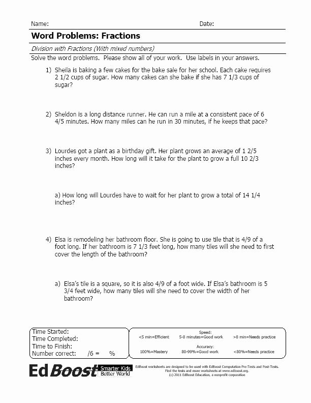 Decimal Word Problems Worksheet Best Of Word Problems Fractions Division with Mixed Numbers