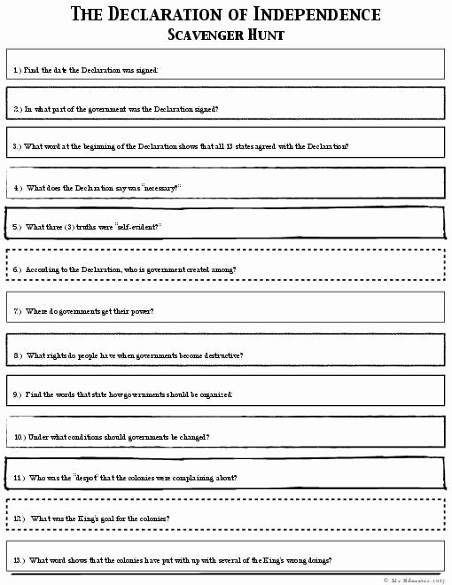 Declaration Of Independence Worksheet Answers Luxury 25 Best Ideas About Declaration Of Independence On