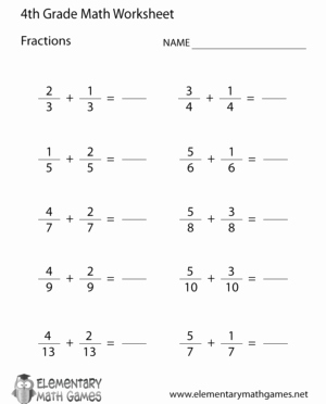 Decomposing Fractions 4th Grade Worksheet Beautiful Fourth Grade Fractions Worksheets Worksheet Mogenk Paper