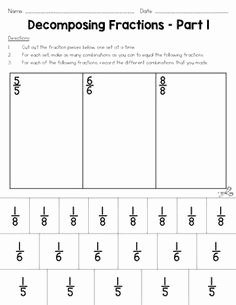 Decomposing Fractions 4th Grade Worksheet Unique Shape Equal Parts Worksheet