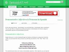 Demonstrative Adjectives Spanish Worksheet Unique Demonstrative Adjectives &amp; Pronouns In Spanish 6th 12th