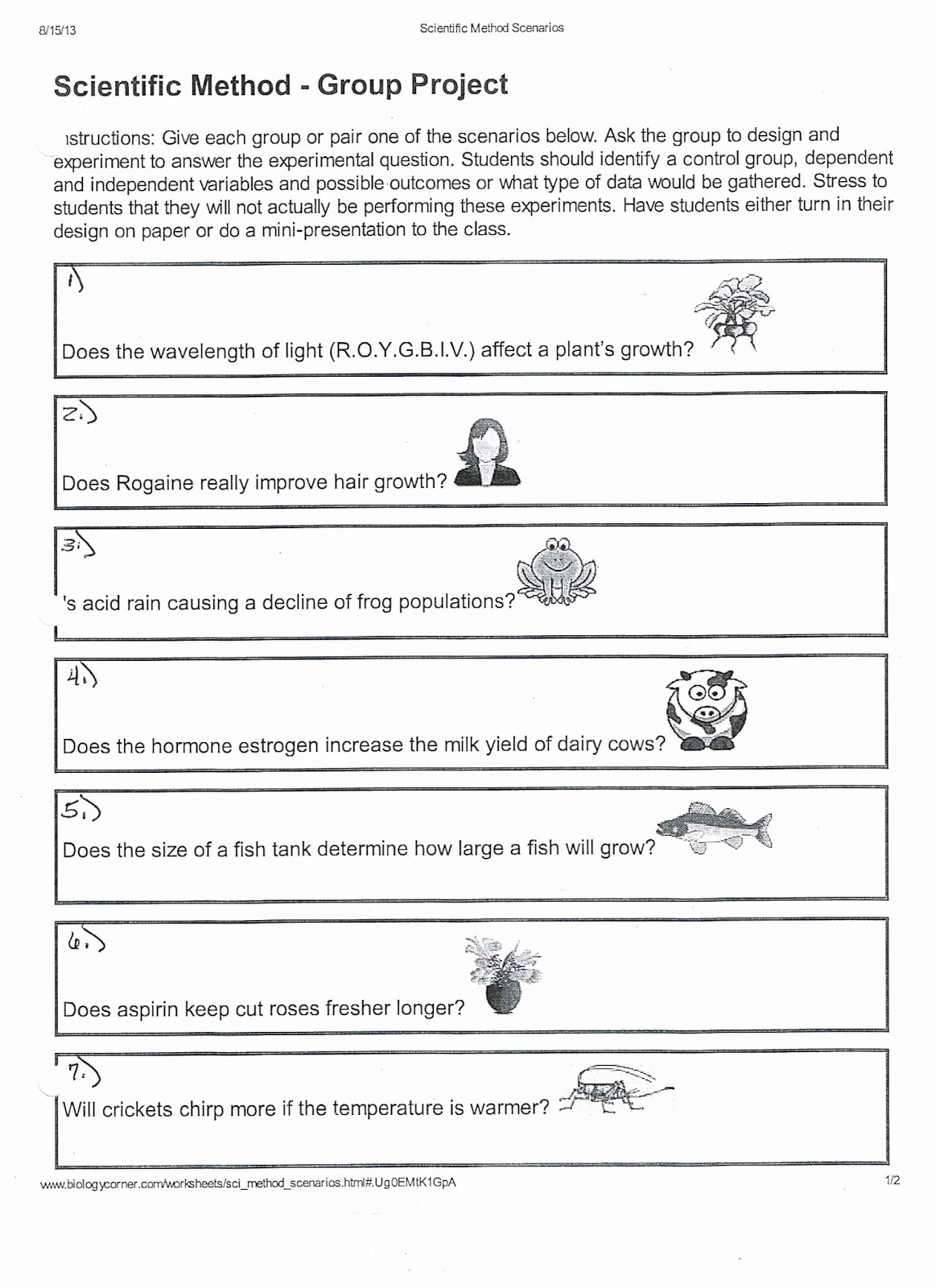 Designing An Experiment Worksheet New 56 Experimental Design Worksheet Experimental Design