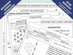 Diffusion and Osmosis Worksheet Awesome Gcse Biology Diffusion Osmosis and Active Transport