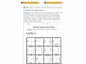 Digestive System Worksheet Answer Key Lovely Digestive System Square Puzzle 7th 11th Grade Worksheet