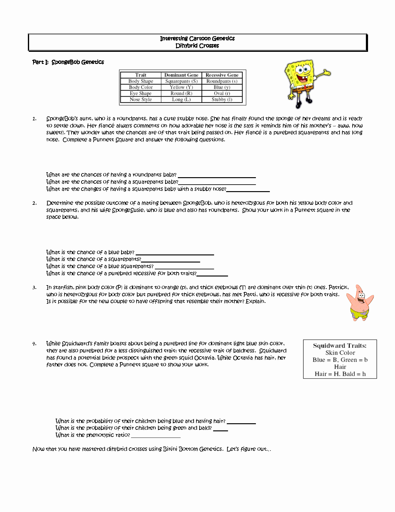 Dihybrid Cross Worksheet Answers Awesome 15 Best Of Dihybrid Cross Worksheet Answers