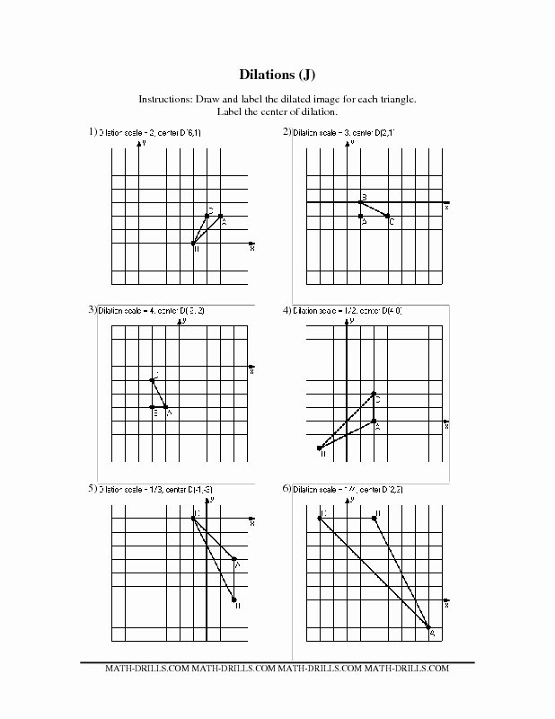 Dilations and Scale Factor Worksheet Fresh Dilations Worksheet