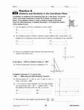 Dilations and Scale Factor Worksheet Lovely Dilations and Similarity 8th 10th Grade Worksheet