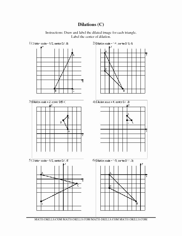 Dilations Translations Worksheet Answers Fresh 18 Best Of Dilation Worksheets for 8th Grade 8th