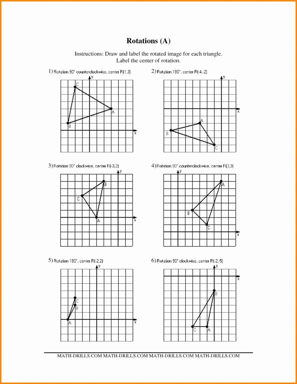 Dilations Translations Worksheet Answers